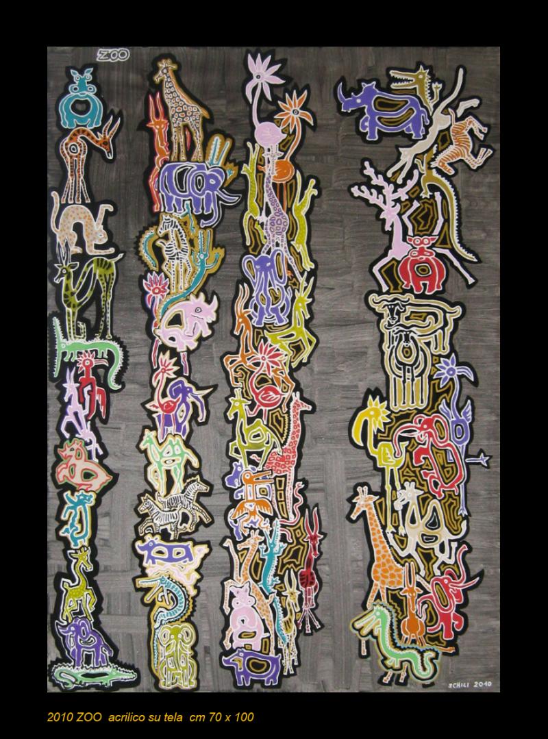 2010  ZOO  acrilico su tela  cm 70 x 100.........not available