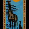 2020  GIRAFFA MASAI  acrilico su tavola cm 35 x 80..............euro 450