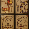 2023 PRIMITIF acrilico su piastrelle e legno cm 49 x 60..........euro 500
