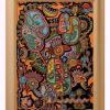 1999 - Orange masks - acrilico su tela cm 50 x 70 - - - not available