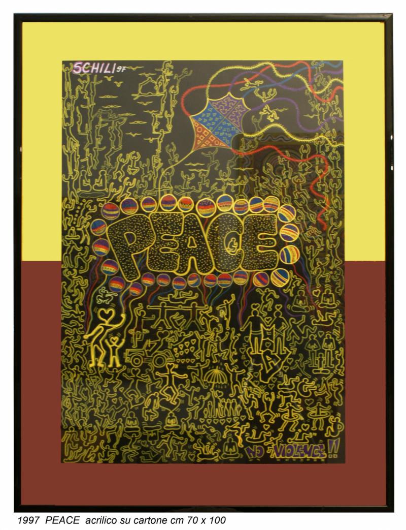 1997 - peace - acrilic on canvas cm 70 x 100 ..... not available